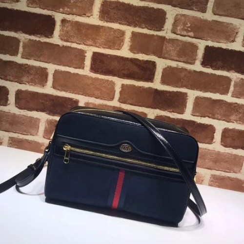 Gucci GG Original Nubukleder Umhängetasche 517080 Königsblau