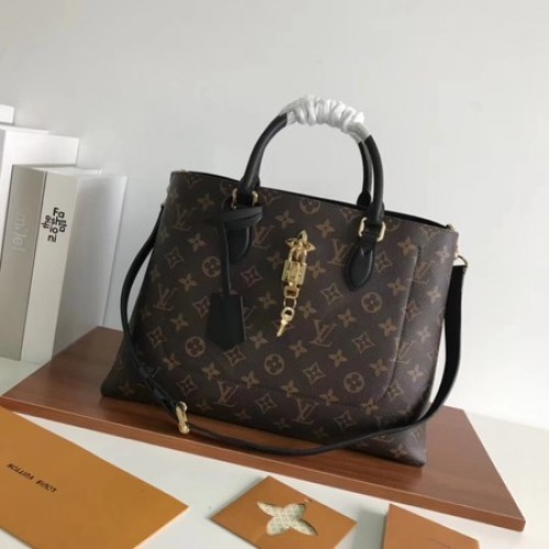 Louis Vuitton Original Monogram Canvas Original TOTE FLEUR 43551 schwarz