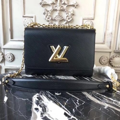 Louis Vuitton Original-Epi-Leder TWIST MM M50332 schwarz