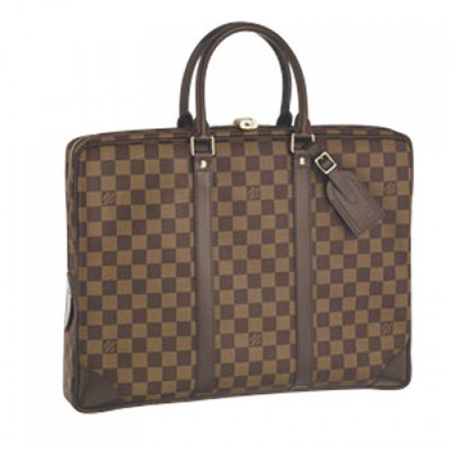 Louis Vuitton Damier Ebene Canvas Porte Documents Voyage PM N41124
