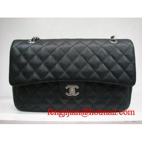 Chanel Marble 2.55 Double Flap Handtasche 1113 Schwarz