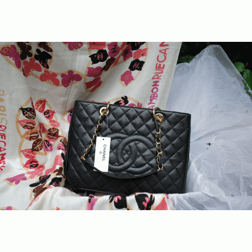 Chanel 2011 GST Caviar Leather Handtasche 36092 Schwarz