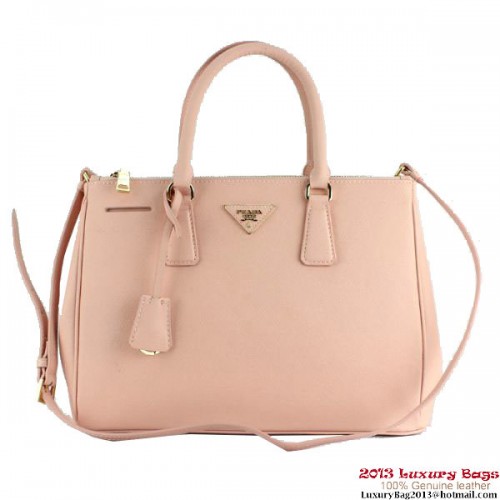 2013 Prada Saffiano Kalbsleder Einkaufstasche 2274 Rosa
