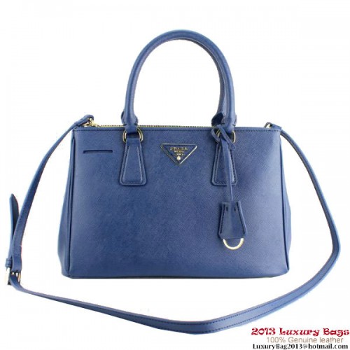 2013 Prada Saffiano Tragetasche 1801 Blau