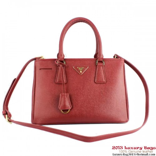 2013 Prada Saffiano Tragetasche 1801 Bordeaux
