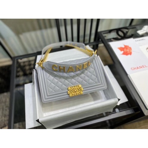 BOY CHANEL Umhängetasche A67086 grau