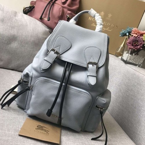 BURBERRY Lederrucksack 48791 grau
