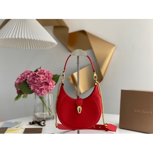 BVLGARI Umhängetasche Kalbsleder B281632 ROT