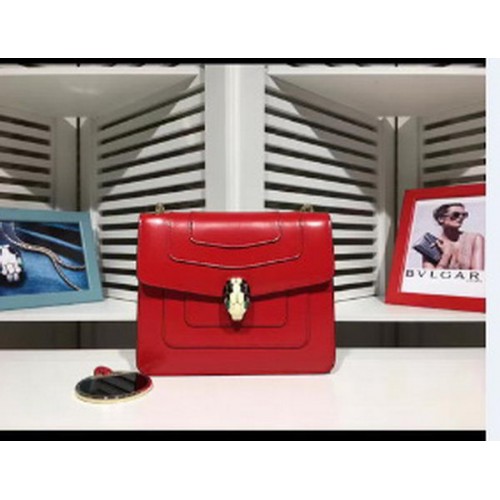 BVLGARI Mini Umhängetasche Kalbsleder BG2283 Rot