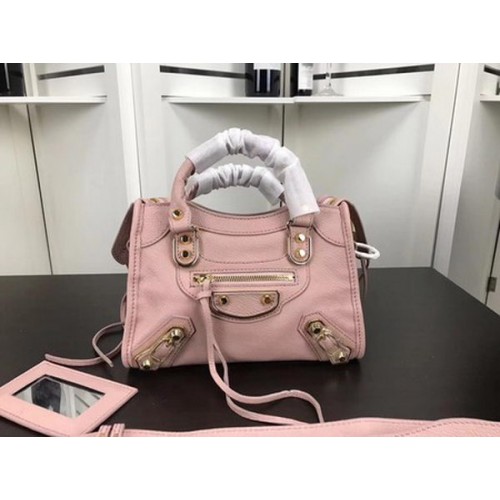 Balenciaga Giant City Gold Studs Handtasche B084336 Rosa