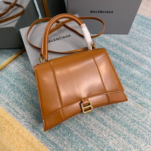 Balenciaga HOURGLASS MEDIUM TOP HANDLE BAG B108892 braun