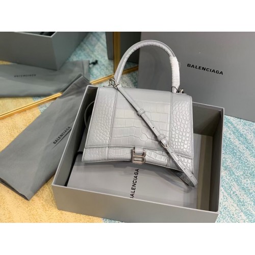 Balenciaga HOURGLASS MEDIUM TOP HANDLE BAG B108892E grau