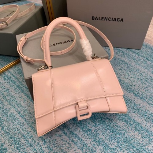 Balenciaga HOURGLASS KLEINE TASCHE MIT OBEREM GRIFF B108895-1 ROSA