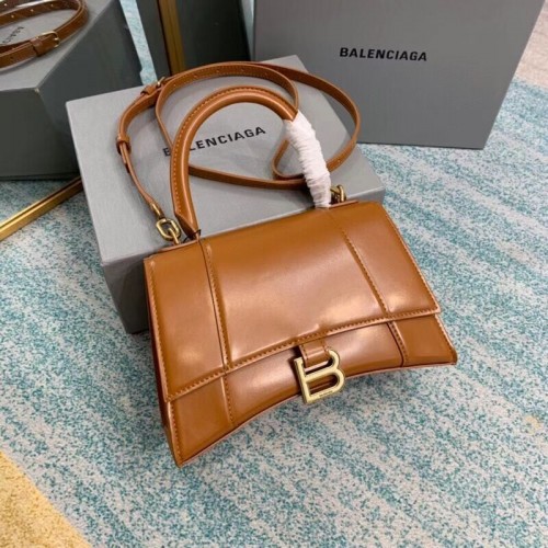 Balenciaga HOURGLASS SMALL TOP HANDLE BAG B108895-1 braun