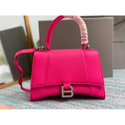 Balenciaga HOURGLASS SMALL TOP HANDLE BAG B108895 Neonpink
