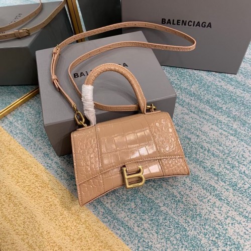 Balenciaga Hourglass XS Henkeltasche 28331S apricot