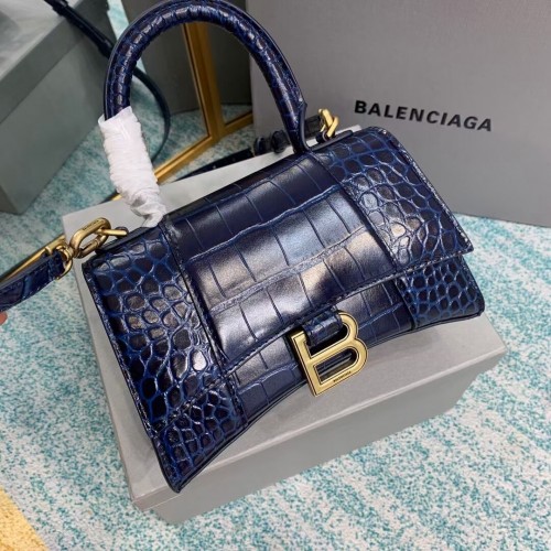 Balenciaga Hourglass XS Henkeltasche 28331S dunkelblau