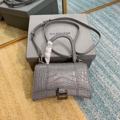 Balenciaga Hourglass XS Henkeltasche 28331S grau