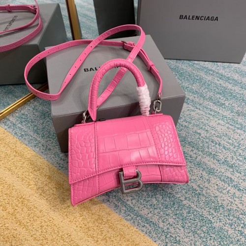 Balenciaga Hourglass XS Henkeltasche 28331S rosa