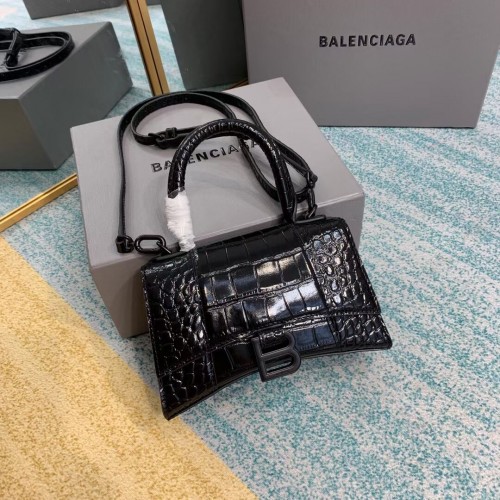 Balenciaga Hourglass XS Top Handle Bag 28331SF schwarz