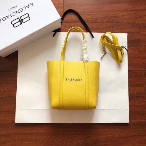 Balenciaga Original Leder Mini Shopper Bag 6696 Gelb