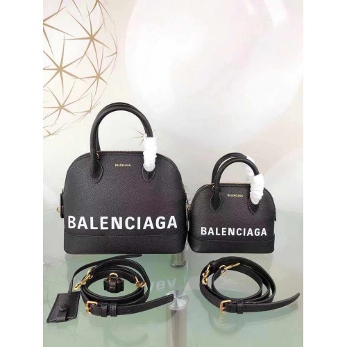 Balenciaga Shell Bag Original Leder B8924 Schwarz