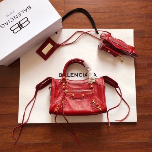 Balenciaga The City Handtasche Kalbsleder 382567 rot