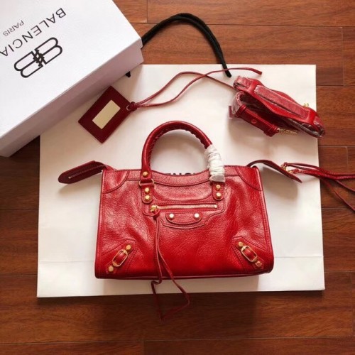 Balenciaga The City Handtasche Kalbsleder 382568 rot