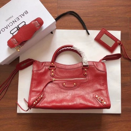 Balenciaga The City Handtasche Kalbsleder 382569 rot
