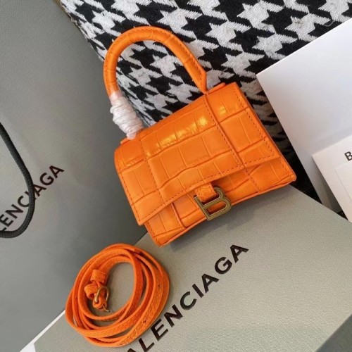 Balenciaga DAMEN HOURGLASS MINI TOP HANDLE BAG M8000 ORANGE