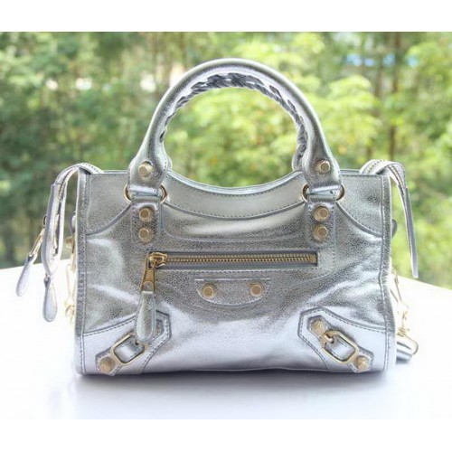 Balenciaga Mini Classic Erste Tasche B300295 Silber