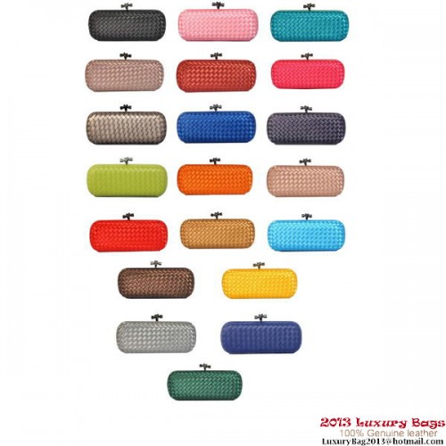 Bottega Veneta 8651L Intrecciato-Seiden-Stretch-Knoten-Clutches
