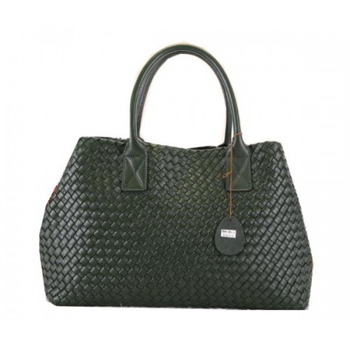 Bottega Veneta Cabat Mittlere Einkaufstaschen BV5211 Grün