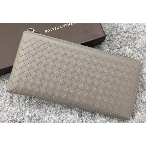 Bottega Veneta Clutch aus Intrecciato-Leder BV144077 Grau