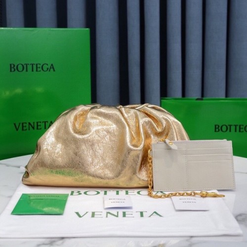 Bottega Veneta Lederclutch 576227 gold