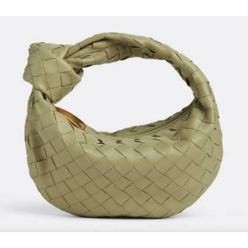 Bottega Veneta Mini Tasche aus Intrecciato-Leder mit Henkel 651876 Travertin