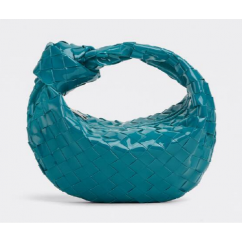 Bottega Veneta Mini Tasche aus Intrecciato-Lackleder mit Griff oben JODIE 651876V BLASTER