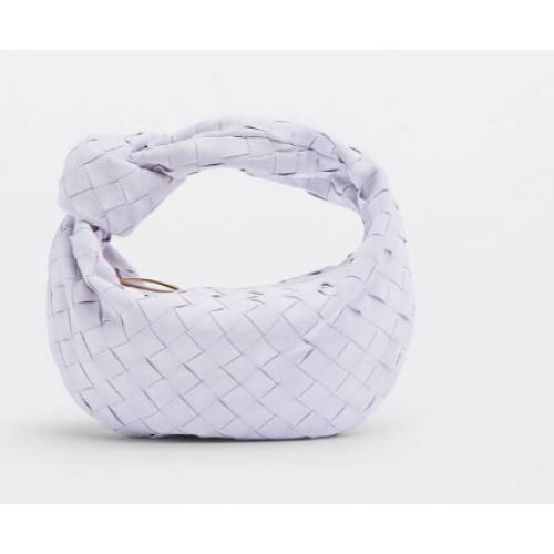 Bottega Veneta Mini Tasche aus Intrecciato-Wildleder mit Tragegriff 651876V1 Mirth Washed