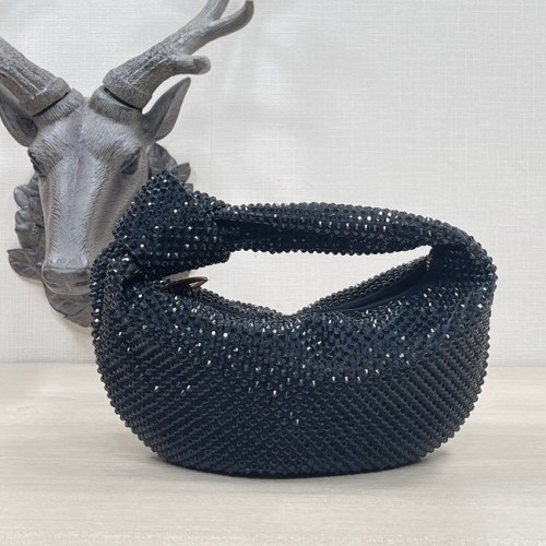 Bottega Veneta Mini mit künstlichen Kristallen JODIE 651876V schwarz