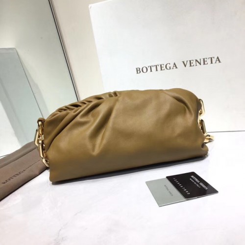 Bottega Veneta Nappa Lammleder weiche Umhängetasche 620230 Khaki