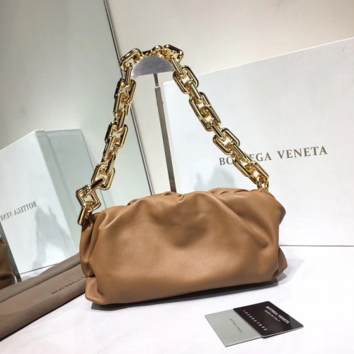 Bottega Veneta Nappa Lammleder weiche Umhängetasche 620230 braun
