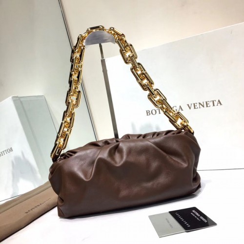 Bottega Veneta Nappa Lammleder weiche Umhängetasche 620230 dunkellila
