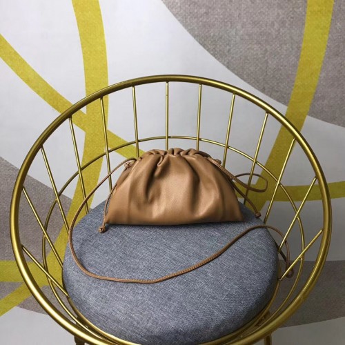 Bottega Veneta Nappa Lammleder weiche Umhängetasche 98057 braun