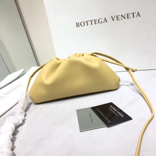 Bottega Veneta Nappa Lammleder weiche Umhängetasche 98057 hellgelb
