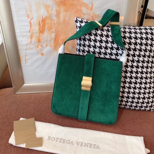 Bottega Veneta Original samtleder 578344 grün