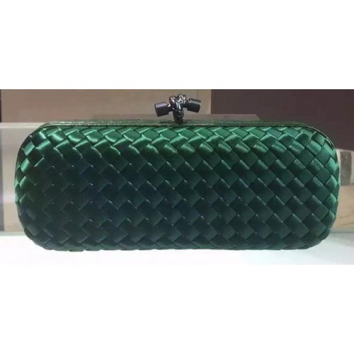 Bottega Veneta STRETCH Knot Schaffell-Leder-Clutch BV8651 Grün