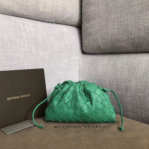 Bottega Veneta Schaffell Weberei Original Leder BV3693 Grün