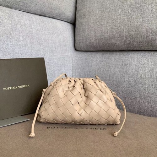 Bottega Veneta Schaffell Weaving Original Leather BV3693 Off White