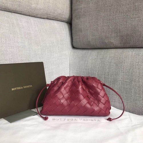 Bottega Veneta Lammfell-Weberei Original Leder BV3693 Lila