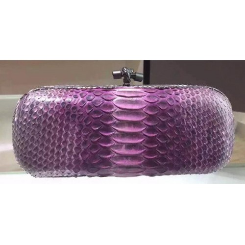 Bottega Veneta Clutch aus Schlangenleder mit Knoten 8651D